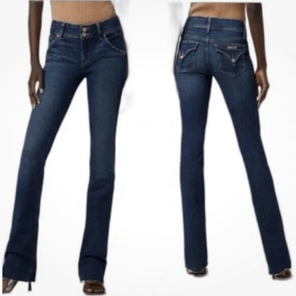 Hudson Boot Cut Jeans Size 28 Dark Wash Denim - Picture 1 of 6